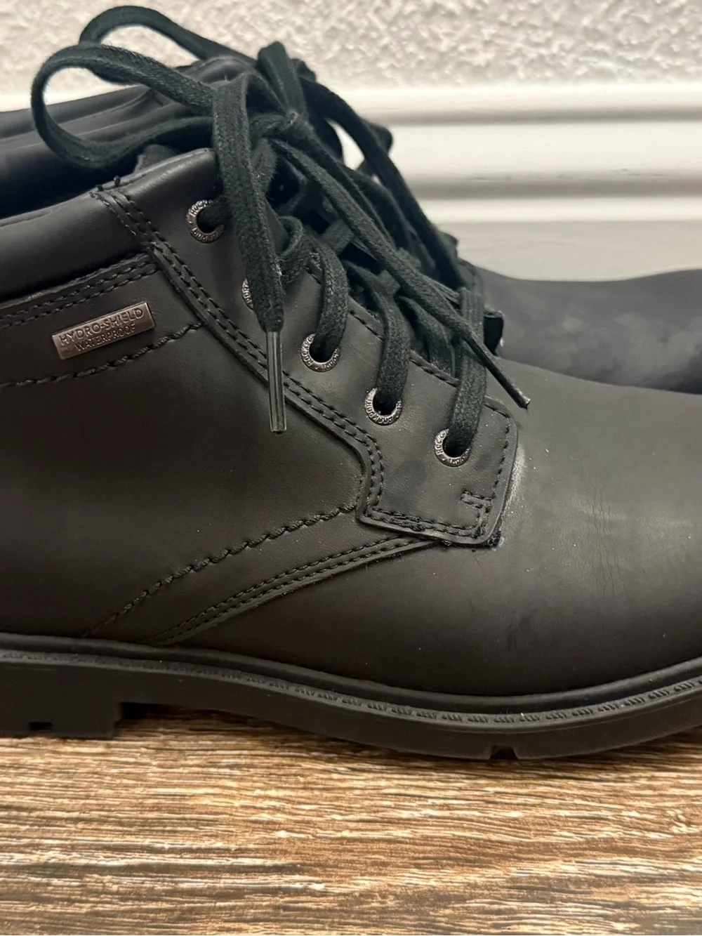 Rockport Men's Black Lace-Up Ankle Boots